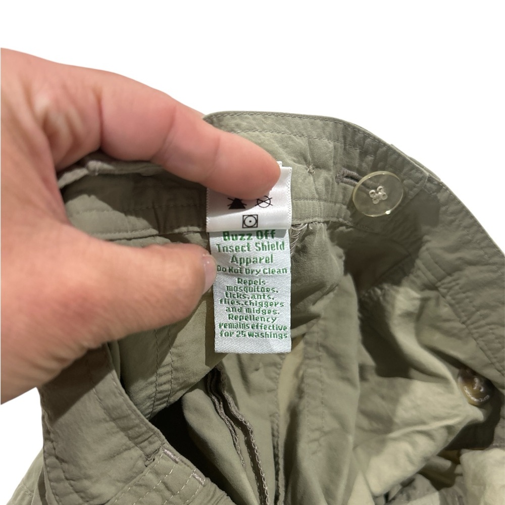 Exofficio Buzz Off Pants Women’s Small Insect Shield Convertible Green - Picture 5 of 5